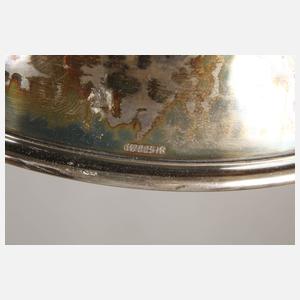 Meissen kleine Butterdose mit Silberdeckel