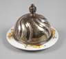 Meissen kleine Butterdose mit Silberdeckel