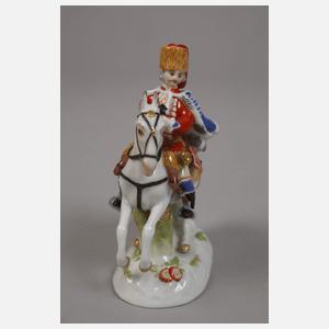 Meissen Miniatur "Husar zu Pferde"