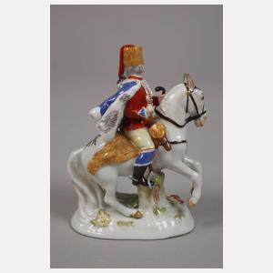 Meissen Miniatur "Husar zu Pferde"