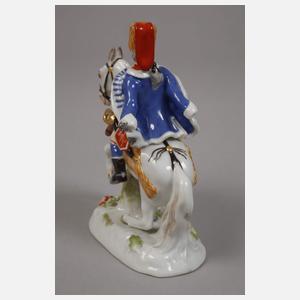 Meissen Miniatur "Husar zu Pferde"