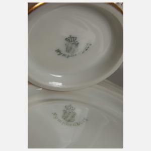 Nymphenburg 13 Kaffeetassen "Perl"