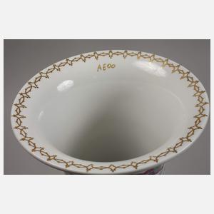 Nymphenburg große Balustervase Vogelmalerei