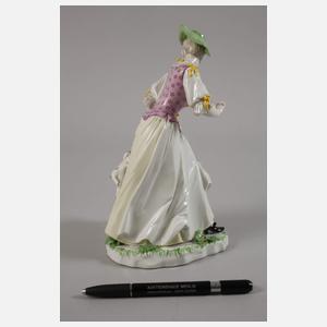 Nymphenburg "Dame mit zerrissenem Rock und Hund"