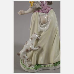 Nymphenburg "Dame mit zerrissenem Rock und Hund"