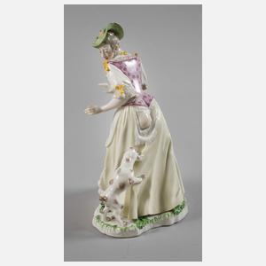 Nymphenburg "Dame mit zerrissenem Rock und Hund"