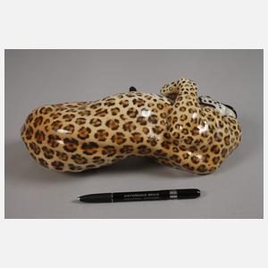 Nymphenburg "Panther, sich wälzend"