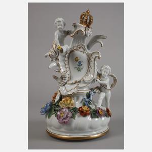 Potschappel übergroße Prunkvase mit Figurenbesatz