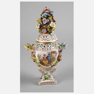 Potschappel prunkvolle Potpourrivase