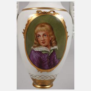 Potschappel Prunkvase Kinderbildnis