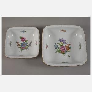 Potschappel Speiseservice Blumenmalerei