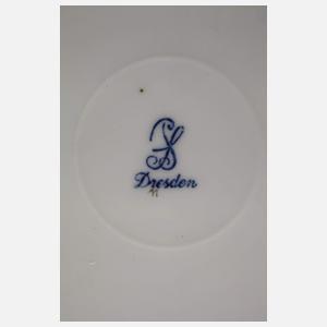 Potschappel Kaffee-/Teeservice Blumenmalerei