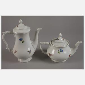 Potschappel Kaffee-/Teeservice Blumenmalerei