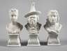Potschappel drei Miniaturbüsten
