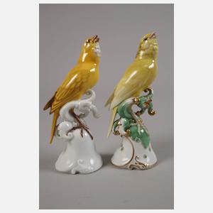 Rosenthal Paar Kanarienvögel und "Sitzende Katze"