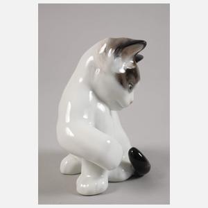 Rosenthal Paar Kanarienvögel und "Sitzende Katze"