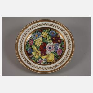 Alt-Wien Platte und Teller Blumenmalerei