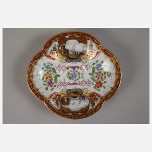 Prunkvolle Mokkatasse Kauffahrteiszene