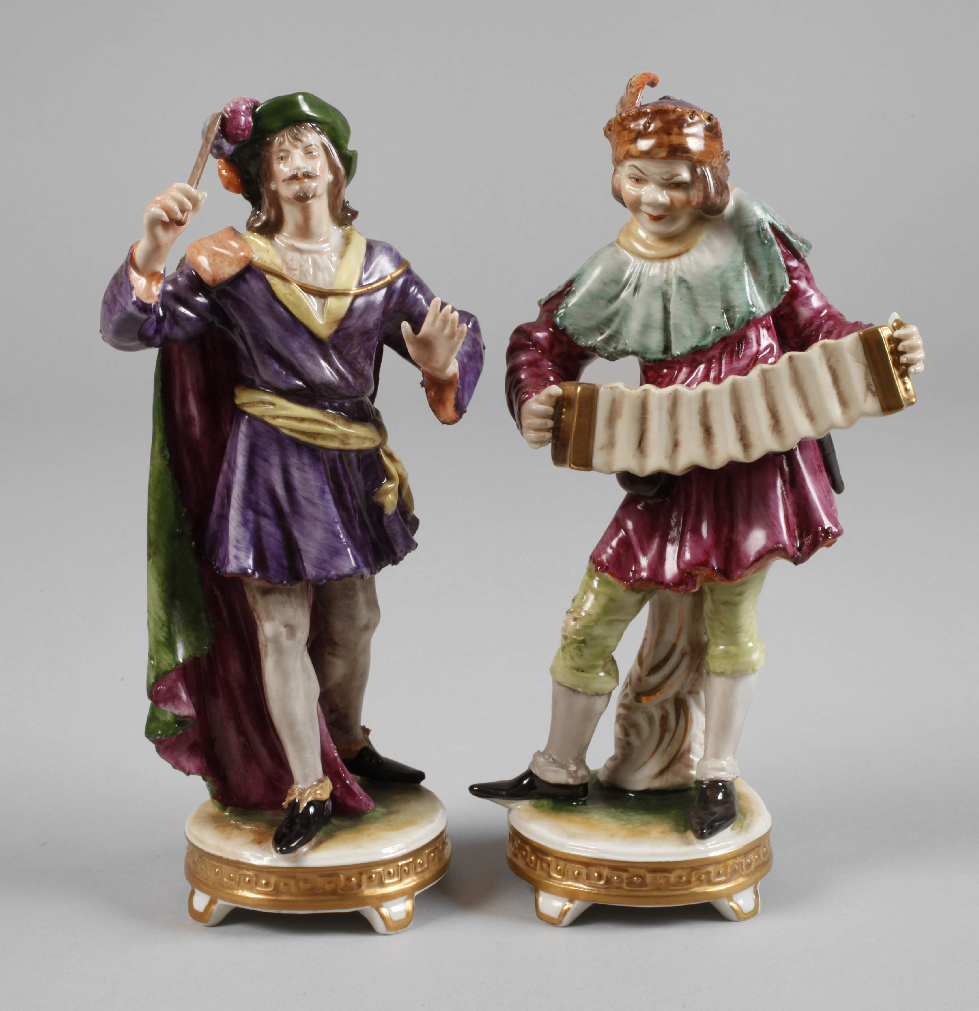 Rudolf Kämmer Volkstedt-Rudolstadt zwei Musiker