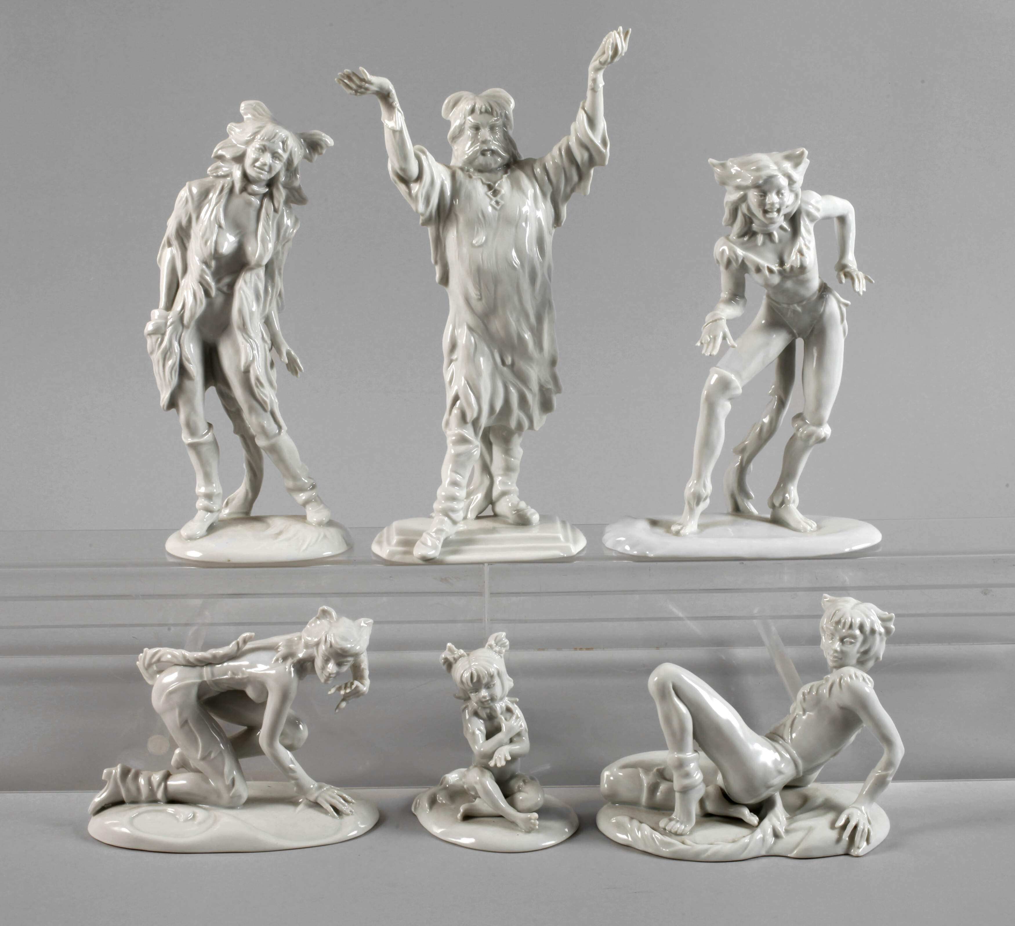 Wallendorf sechs Figuren aus dem Musical Cats