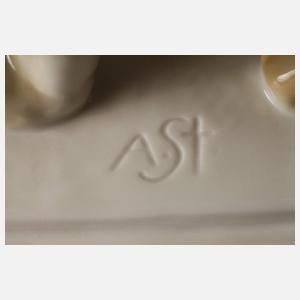 Schwarzburger Werkstätten "Sitzender Tiger"