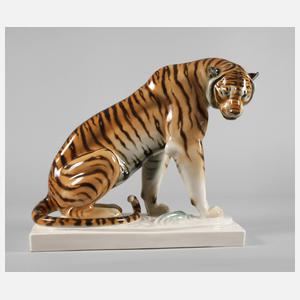 Schwarzburger Werkstätten "Sitzender Tiger"