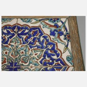 Paneel mit vier Iznik-Fliesen