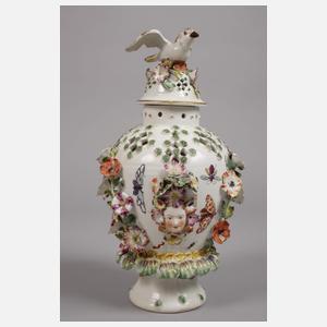 Potpourrivase Fayence