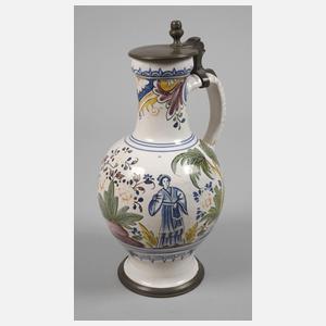 Erfurter Fayencekrug mit Chinoiserie