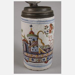 Wuchtiger Thüringer Fayencewalzenkrug