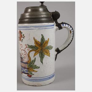 Wuchtiger Thüringer Fayencewalzenkrug