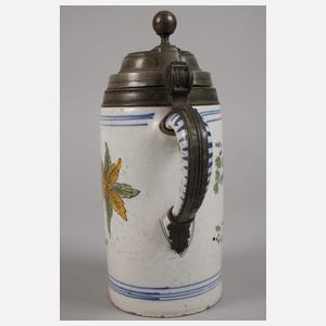 Wuchtiger Thüringer Fayencewalzenkrug