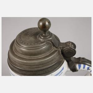 Wuchtiger Thüringer Fayencewalzenkrug