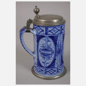 Vier Fayencewalzenkrüge