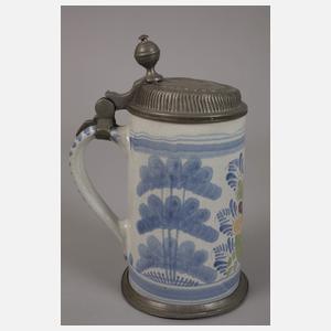 Vier Fayencewalzenkrüge