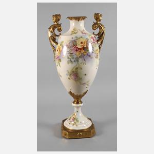 Große montierte Bodenvase