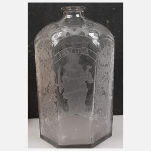 Feine Barockflasche "Justitia"