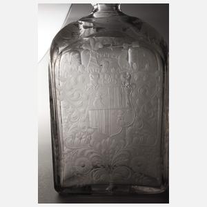 Feine Barockflasche "Justitia"