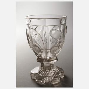 Drei Fußbecher Biedermeier