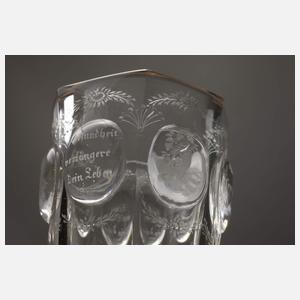 Drei Fußbecher Biedermeier