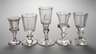 Fünf Schnapsgläser Biedermeier
