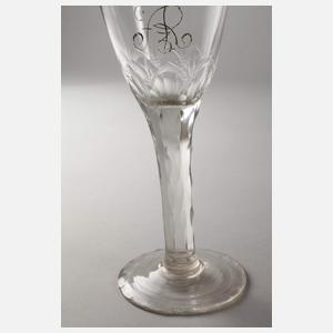 Barockes Trinkglas Augustus Rex