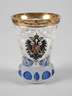 Wappenglas mit Doppeladler Habsburg