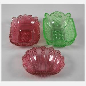 Drei Schalen Biedermeier