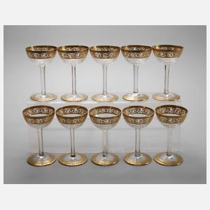 Saint Louis zehn Likörgläser