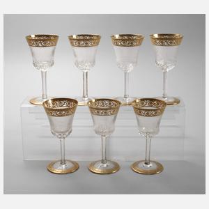 Saint Louis sieben Cherrygläser