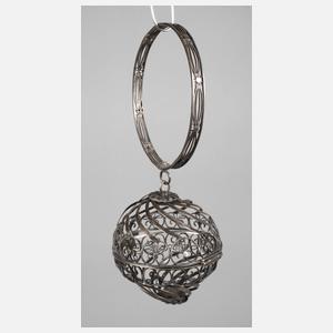 Silber Garnrollenhalter an Armreif