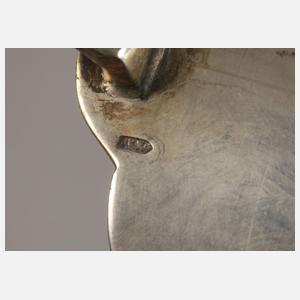 Silber vier Teeglashalter Russland