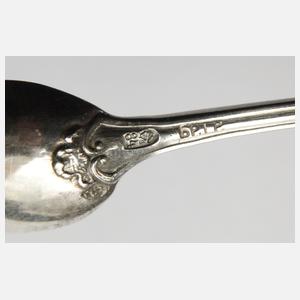 Silber sechs Salieren aus Adelsbesitz