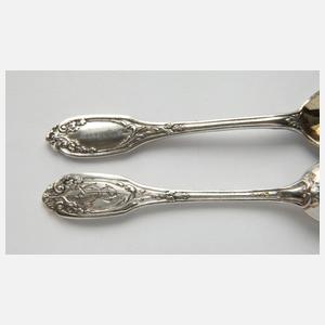 Silber sechs Salieren aus Adelsbesitz